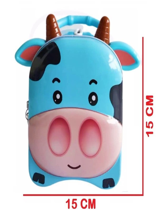 Anushil Piggy Bank -Cow Shape Piggy Bank For Kids - Piggy Bank With Lock, Coin Box For Kids, Money Bank For Kids With Lock, Coin Bank, Piggy Bank For Kids Boys And Girls, Classic, Multi-coloured - Image 5